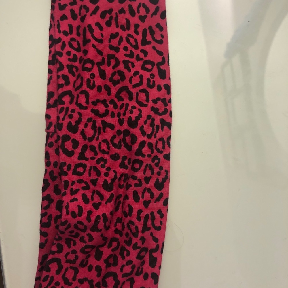 Pink cheetah headband